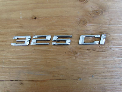 BMW 325Ci Emblem Lettering 51147025253 E46 325Ci